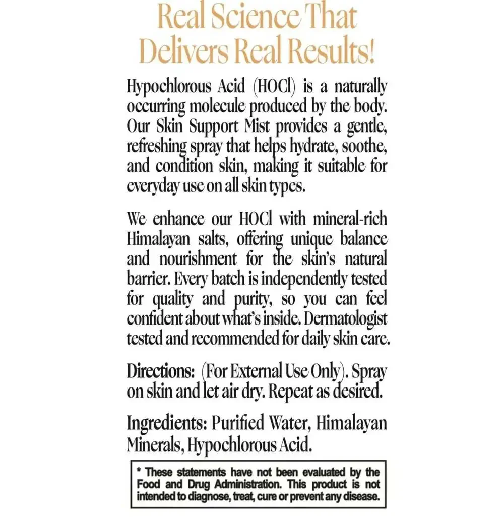 HOCl Hypochlorous Revitalizing Mist with Himalayan Minerals 8 fl oz